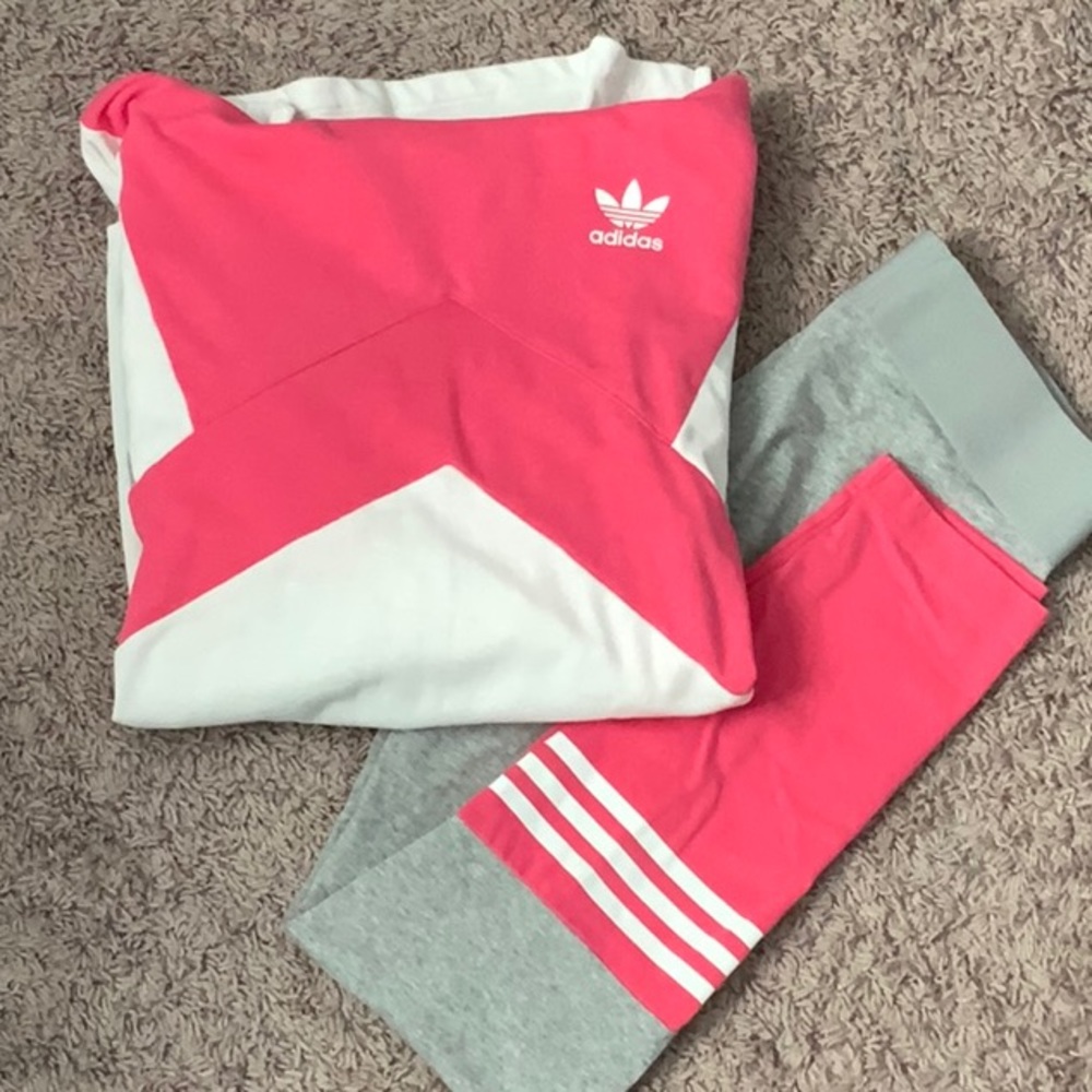 Adidas Hoodie and Leggings Set